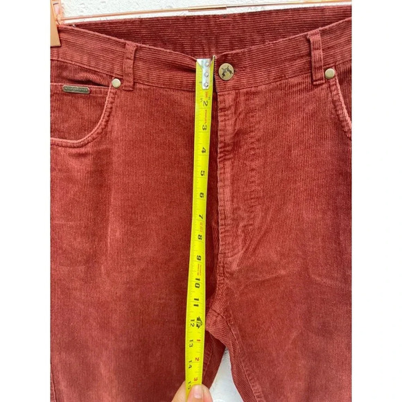 Peter Christian Mens Flat Front Corduroy Pants Cinnamon Sz W38x L30 - Picture 9 of 11